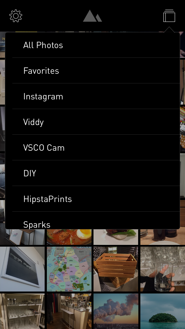 Darkroom Components Screen UI UX Design Mobile Patterns